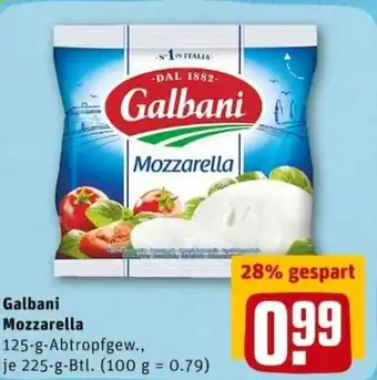 REWE PETZ Galbani Mozzarella 125g Angebot