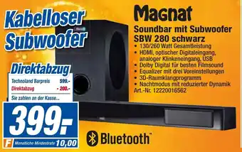 expert Techno Land Magnat Soundbar mit Subwoofer SBW 280 schwarz Angebot