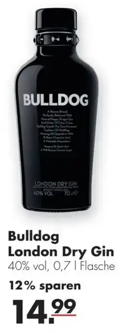 Handelshof Bulldog London Dry Gin 0,7L Flasche Angebot