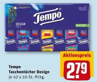 REWE PETZ Tempo Taschentücher Design Angebot