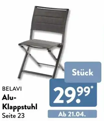 Aldi Nord Belavi Alu Klappstuhl Angebot