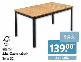 Aldi Nord Belavi Alu Gartentisch Angebot