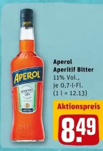 REWE PETZ Aperol Aperitif Bitter 0,7L Angebot