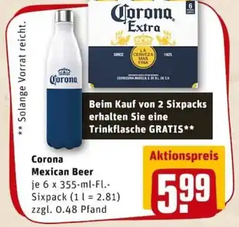 REWE PETZ Corona Mexican Beer 6x0,355L Angebot