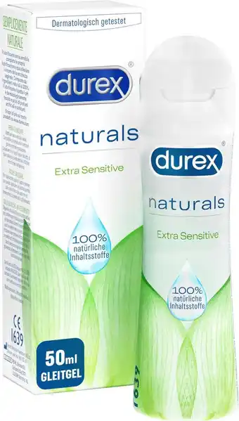 dm drogerie Durex gleitgel naturals extra sensitive Angebot