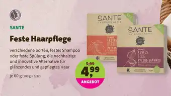 Denns BioMarkt Sante Feste Haarpflege 60g Angebot