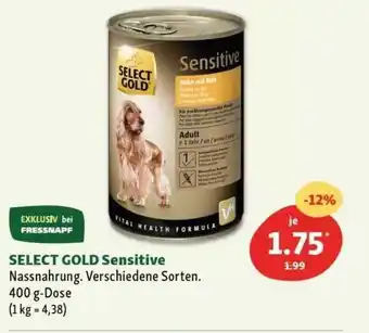 Fressnapf Select Gold Sensitive Angebot