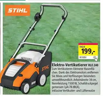 Holz Possling Stihl Elektro-vertikutierer Rle240 Angebot