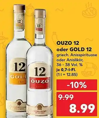 Kaufland Ouzo 12 Oder Gold 12 Angebot