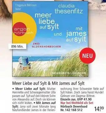 Weltbild Meer Liebe Auf Sylt & Mit James Auf Sylt Angebot