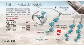 Weltbild Türkis-schmuck „nila” Carla Mutoni Angebot