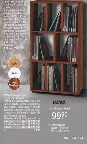 Weltbild Vcm Schallplatten Regal „schaltino” Vcm Angebot