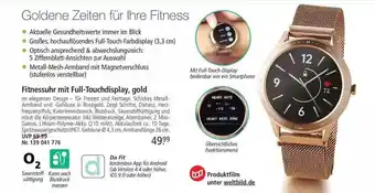 Weltbild Fitnessuhr Mit Full-touchdisplay Gold Angebot