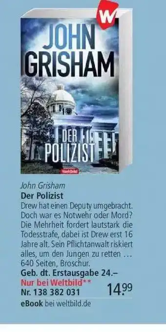 Weltbild John Grisham Der Polizist Angebot