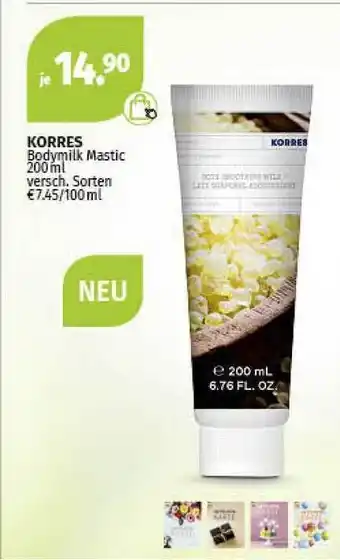 Müller Korres Bodymilk Mastic Angebot