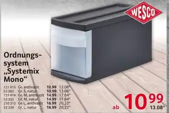 Selgros Wesco Ordnungssystem ,,Systemix Mono" Angebot