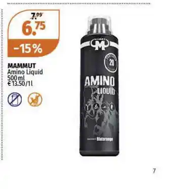 Müller Mamut Amino Liquid Angebot