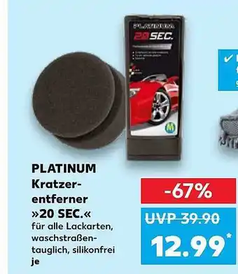 Kaufland Platinum Kratzerentferner „20 Sec“ Angebot