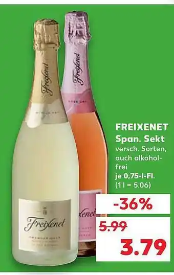 Kaufland Freixenet Span. Sekt Angebot