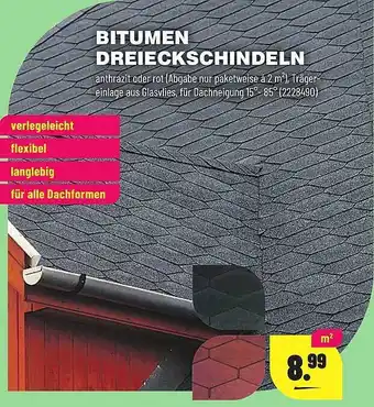 Leitermann Baumarkt Bitumen Dreieckschindeln Angebot