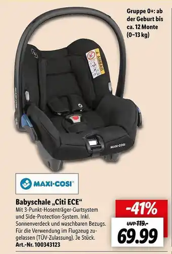 Lidl Babyschale Citi Ece Angebot