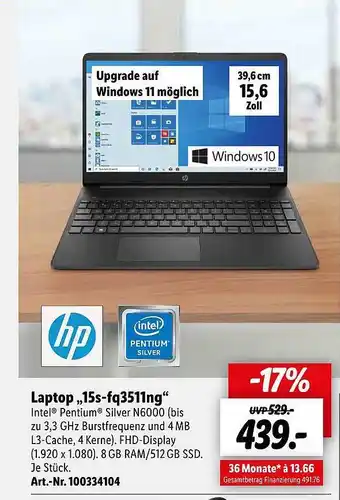 Lidl Hp Laptop Angebot