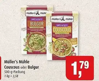 Markant Müller's Mühle Couscous Oder Bulgur Angebot