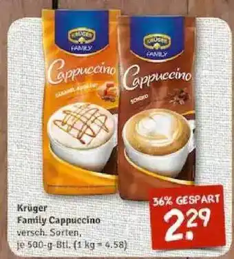 nahkauf Krüger Family Cappuccino Angebot