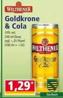 Norma Wilthener Goldkrone & Cola Angebot