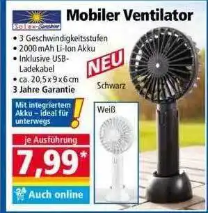 Norma Mobiler Ventilator Angebot