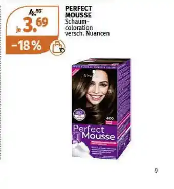 Müller Perfect Mousse Schaum Coloration Angebot