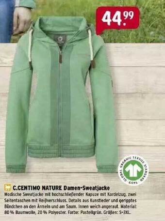 Raiffeisen Markt C.centimo Nature Damen-sweatjacke Angebot