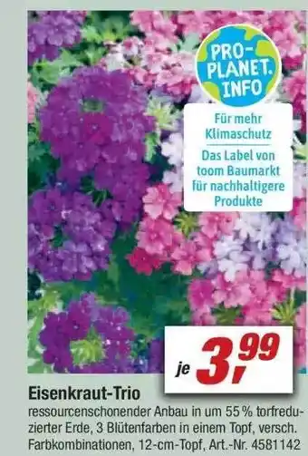 toom Baumarkt Eisenkraut-trio Angebot