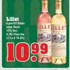 trinkgut Lillet Aperitif Blanc Oder Rosé Angebot