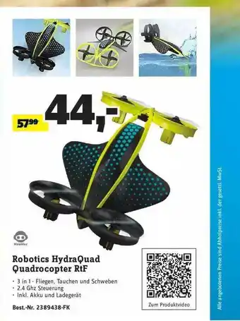 Conrad Robotics Hydraquad Quadrocopter Rtf Angebot