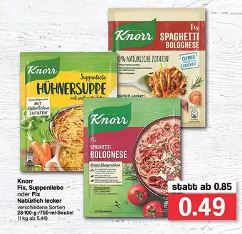 Famila Nord West Knorr Fix, Suppenliebe Oder Fix Natüriche Lecker Angebot