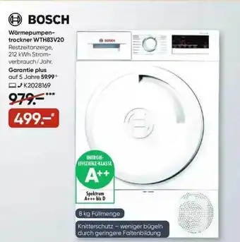 Galeria Bosch Wärmepumpen-trockner Wth83v20 Angebot