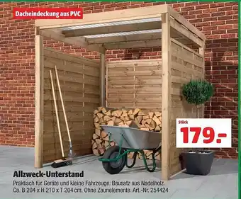 Hagebau Allzweck-unterstand Angebot