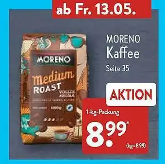 Aldi Nord Moreno Kaffee Angebot