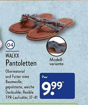 walkx pantoletten aldi