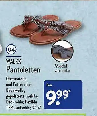 Aldi Nord Walkx Pantoletten Angebot