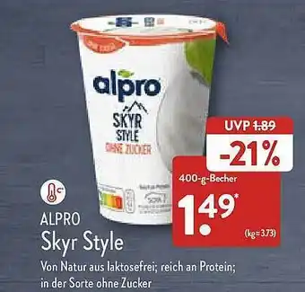 Aldi Nord Alpro Skyr Style Angebot