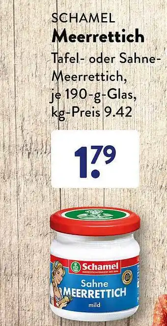 Aldi Süd Schamel Meerrettich Angebot