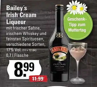 Edeka Frischemarkt Bailey's Irish Cream Liqueur Angebot