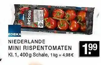 Edeka Zurheide Edeka Niederlande Mini Rispentomaten Angebot