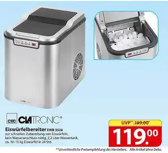 Famila Nord Ost Clatronic Eiswürfelbereiter Ewb 3526 Angebot