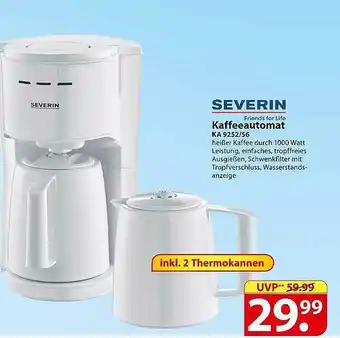 Famila Nord Ost Severin Kaffeeautomat Ka 9252-56 Angebot