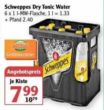 Globus Schweppes Dry Tonic Water Angebot