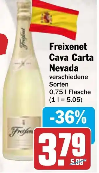 AEZ Freixenet Cava Carta Nevada 0,75L Flasche Angebot