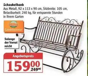 Globus Schaukelbank Angebot